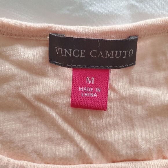 Vince Camuto Peach Ruffle T-shirt - Picture 9 of 9